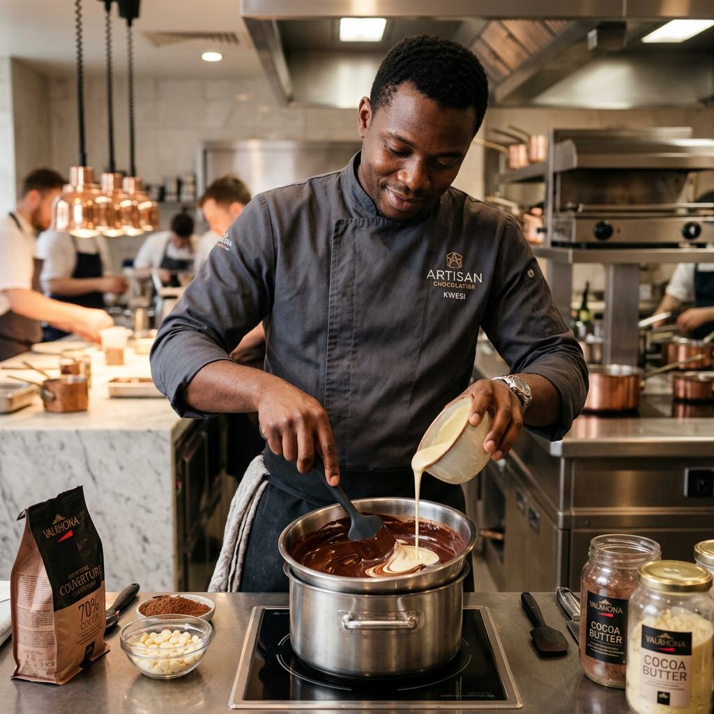 Usage alimentaire beurre de cacao pâtisserie chocolaterie